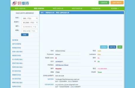 美国人虚构信息生成