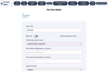制作圆饼图工具